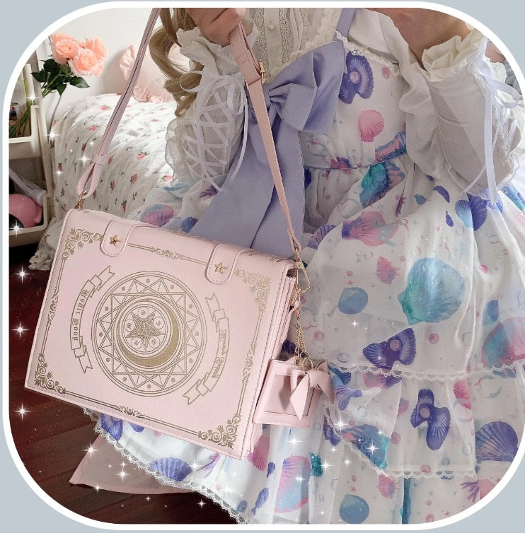 魔法少女のための魔導書バッグ☆月と星の魔術書「グリモワール」