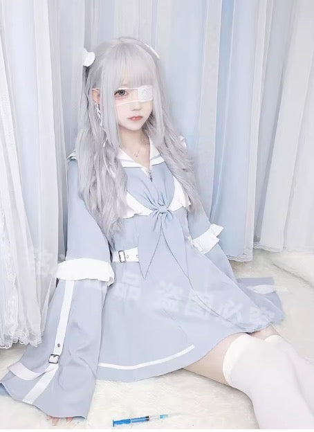 ★Immediate delivery★XL Domestic shipping in stock! Sailor collar hoodie top and shorts set up long sleeve and short sleeve, 2way