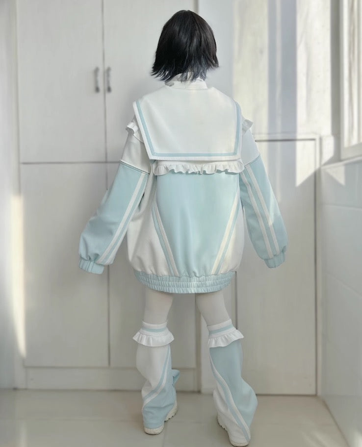 天使界隈 フリルセーラー衿 ジャージセットアップ