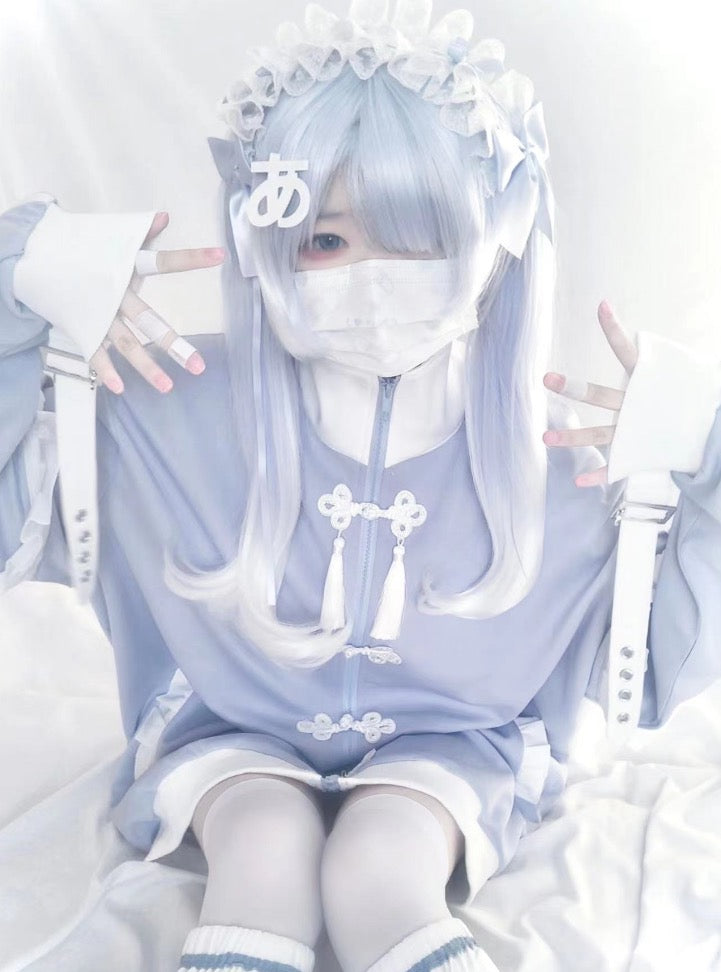China Landmine Angel Neighborhood Light Blue Neighborhood 2WAY Jacket Short Sleeve Long Sleeve