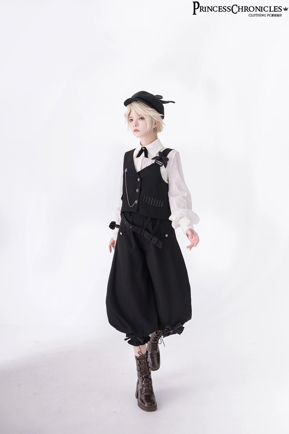 ベイカー街の探偵助手 ベスト シャツ クロップドパンツ 3ピースセット - grimoire