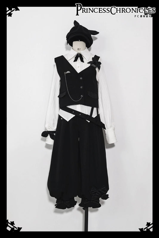 ベイカー街の探偵助手 ベスト シャツ クロップドパンツ 3ピースセット - grimoire