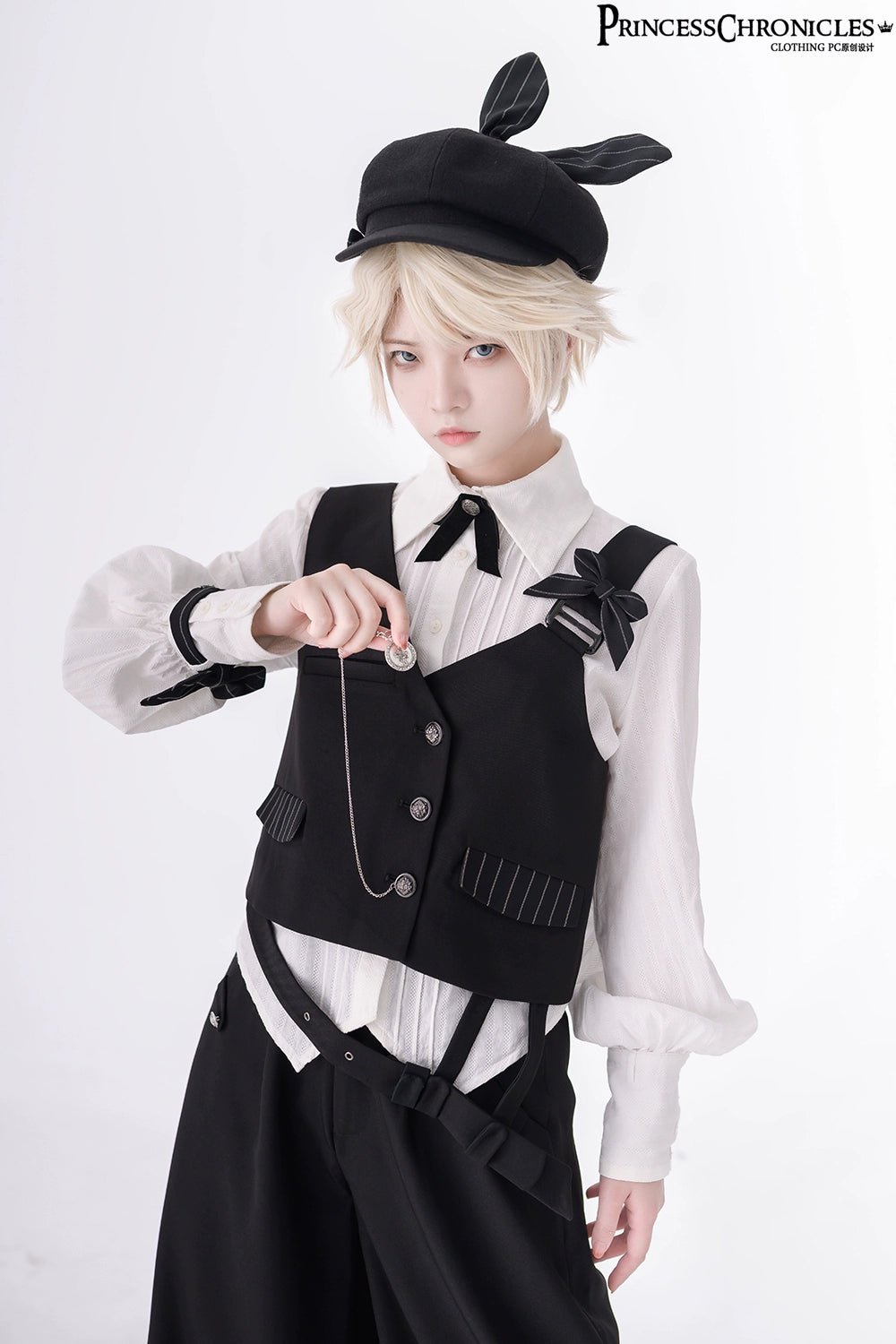 ベイカー街の探偵助手 ベスト シャツ クロップドパンツ 3ピースセット - grimoire