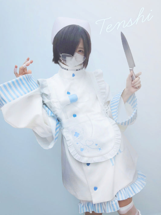 眠りの回廊にて  天使界隈ナースセットアップ 6点フルコーデ