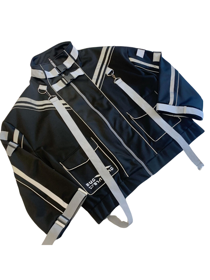 [チャージドエレクトロニクス] オリジナルデザインサイバーパンク機能スポーツウェアジャケット、ランドマインカップル、サブリフレクティブ