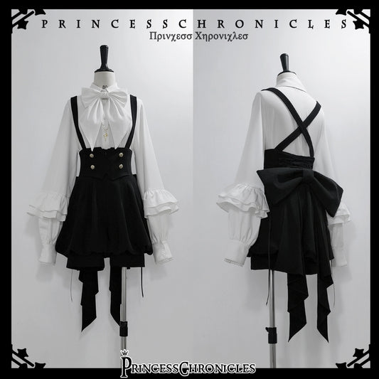 Prince's Banquet Strap Shorts & Back Ribbon