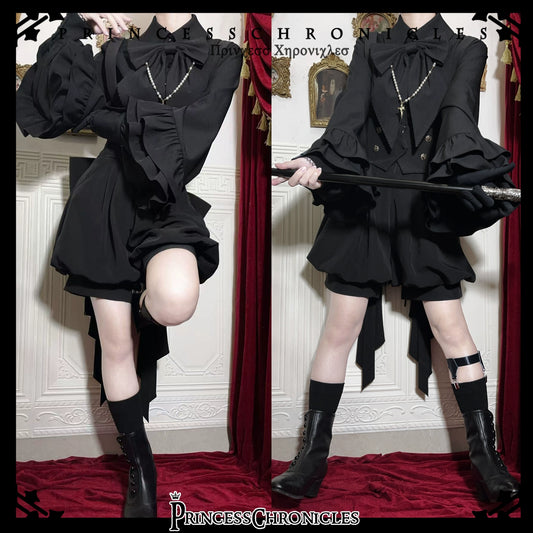 <Black Rose Doll> Prince Lolita Bow Blouse