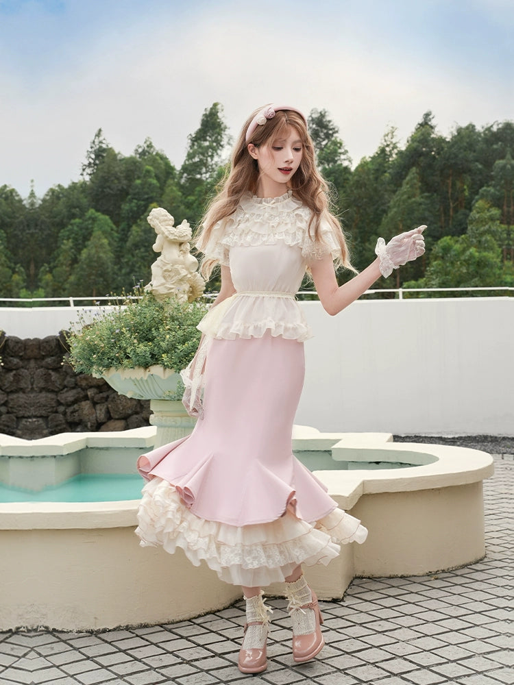 恋する令嬢のマーメイドドレスセット