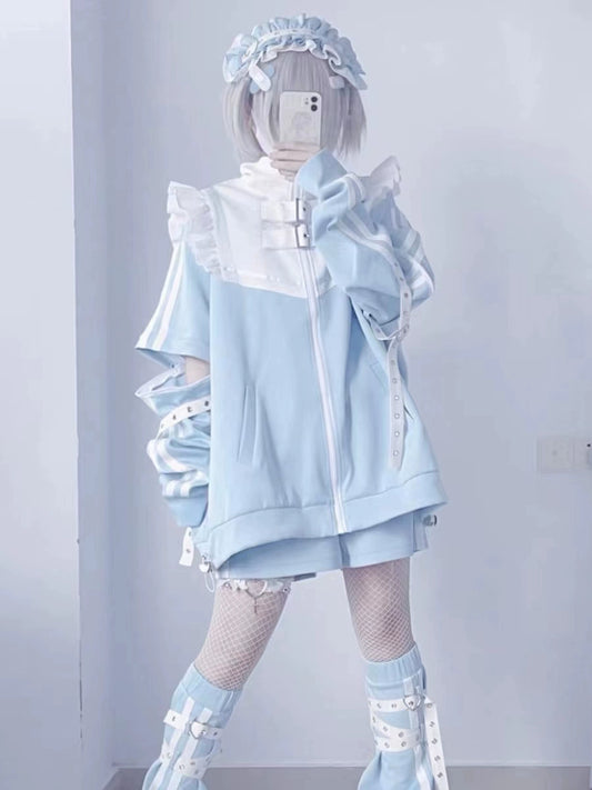 Angel Neighborhood Light Blue Neighborhood Subculture Angel Jersey Light Blue Hoodie