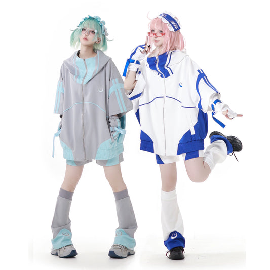 天使界隈【電波を纏う少女たちへ】次元交差スウェットセットアップ