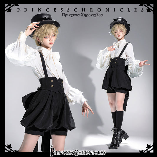 Prince's Banquet Strap Shorts & Back Ribbon