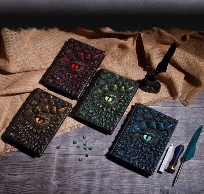 ドラゴンノート ドラゴンアイの魔導書風のノート A5サイズ - grimoire