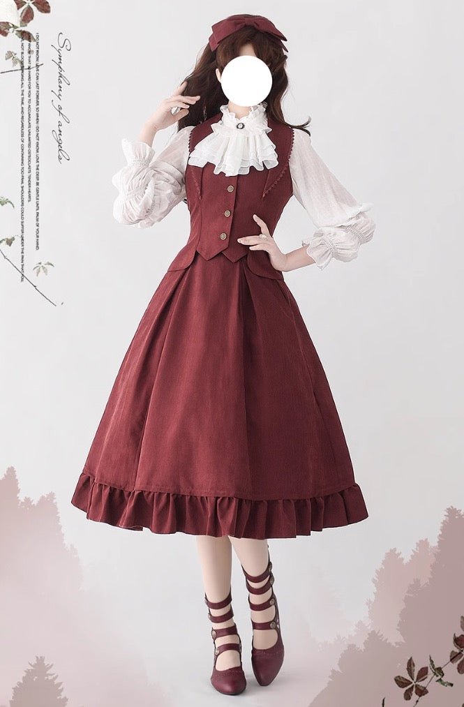 令嬢のクラシカルレトロ ベストスカートドレス セットアップ Forest Wardrobe - grimoire