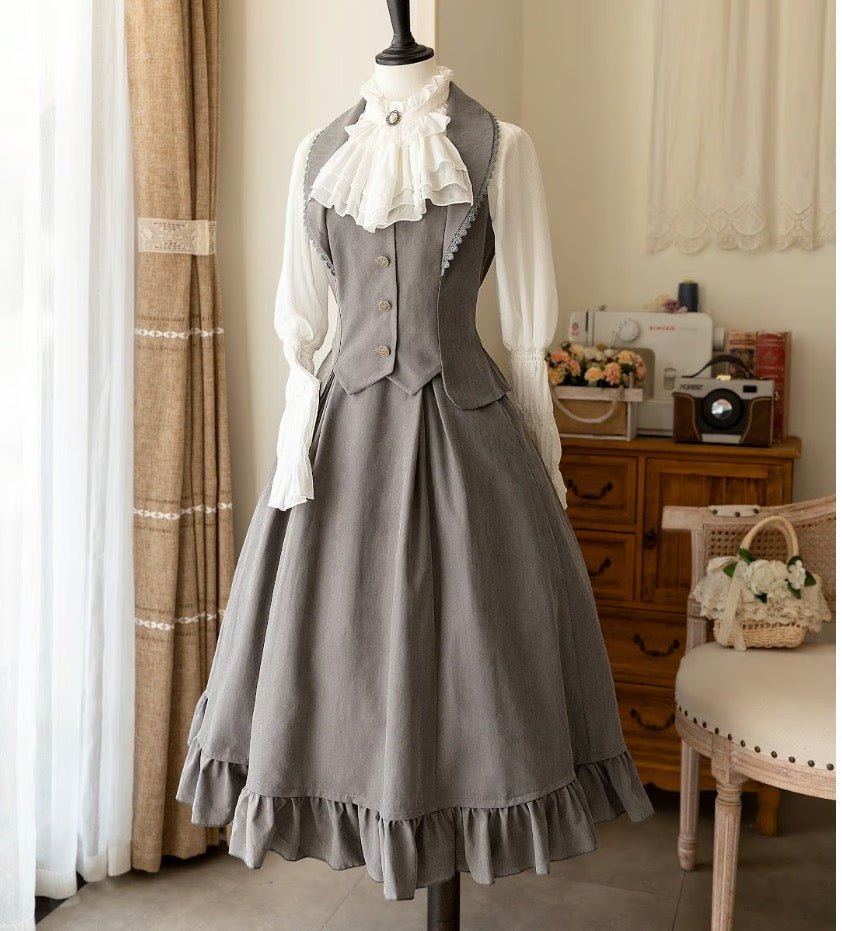 令嬢のクラシカルレトロ ベストスカートドレス セットアップ Forest Wardrobe - grimoire