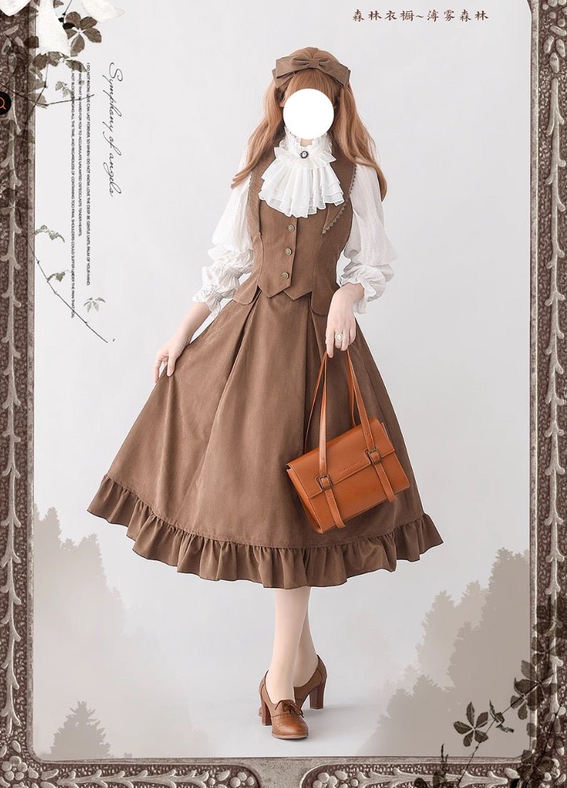 令嬢のクラシカルレトロ ベストスカートドレス セットアップ Forest Wardrobe - grimoire