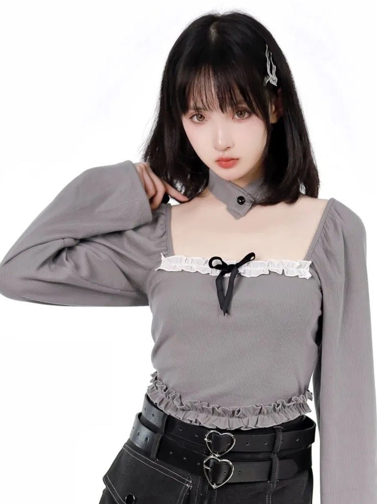 PinksaviorY2K ファー付 デニムセットアップ Y2K - grimoire
