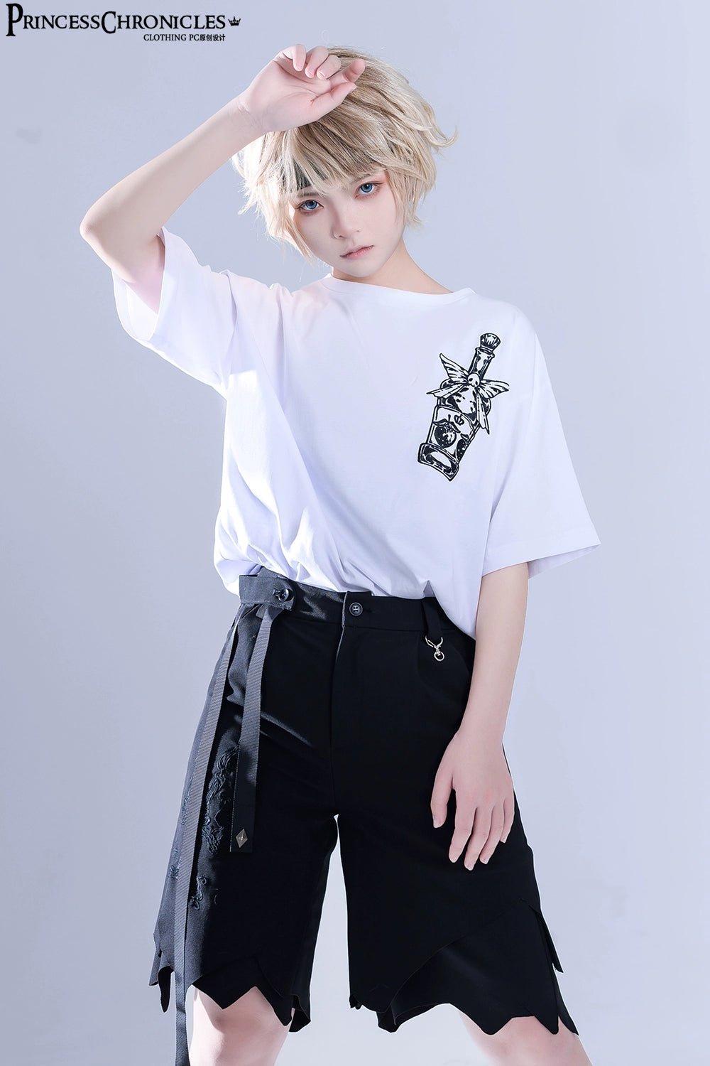 Princess Chronicles 刺繍 皇子系半袖Tシャツ - grimoire