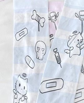 天使界隈 ゴーストキャット総柄ニーハイソックス - grimoire