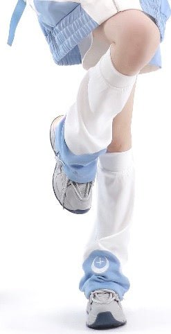 天使界隈 サブカル天使 月と星が煌めくサイバー風 半袖ジャージセットアップ 水色界隈 - grimoire