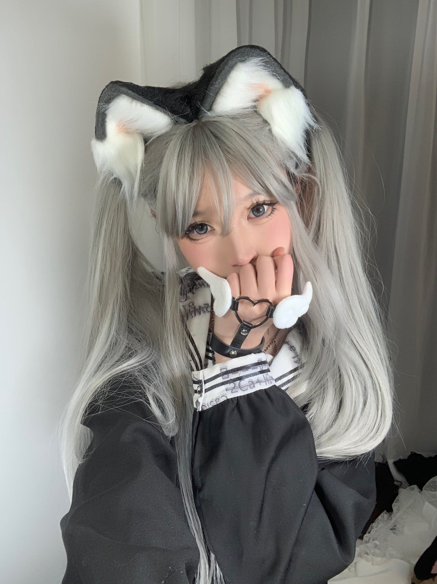 水色界隈 天使界隈 天使の羽付きハートのハンドハーネス - grimoire