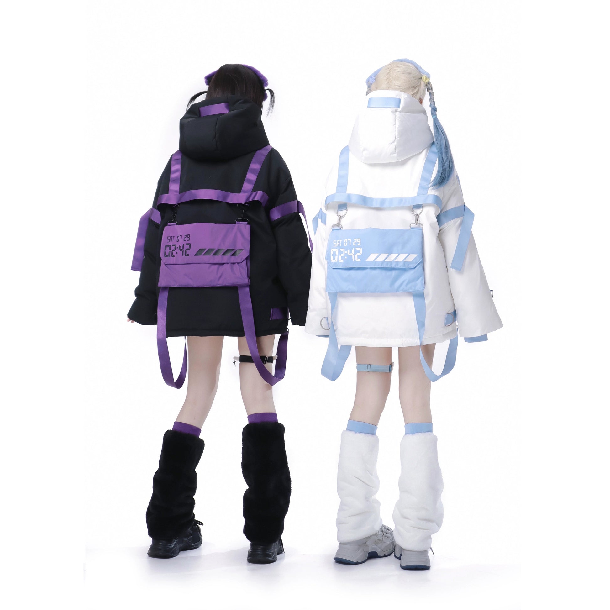 天使界隈 防寒ジャケット サイバー系セットアップ もこもこ - grimoire