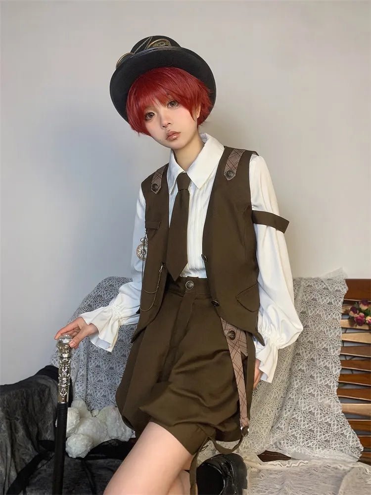 うさぎ探偵 皇子系ロリィタセットアップ 長袖 - grimoire
