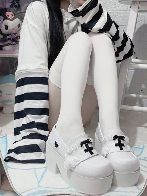 天使界隈 厚底シューズ 天使の羽 プラットフォームシューズ - grimoire