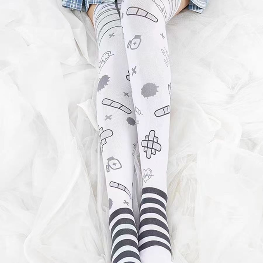 天使界隈 水色界隈 薄手のニーハイソックス - grimoire