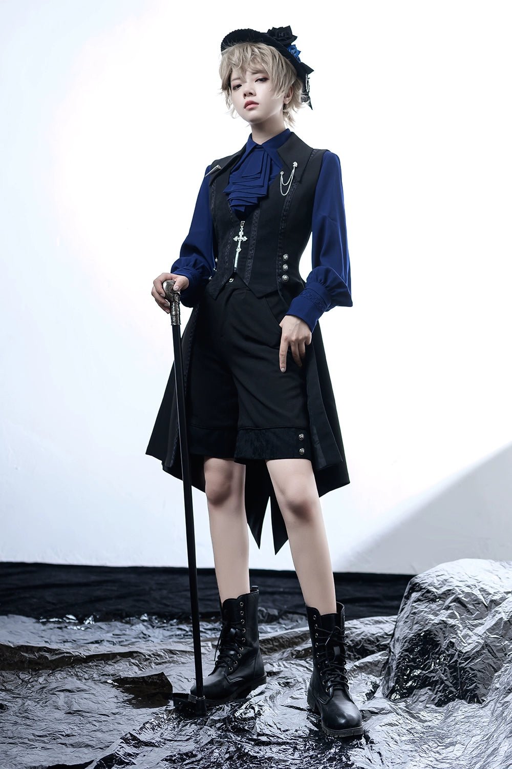 活動的な令嬢のためのショートパンツ 黒皇子系 - grimoire