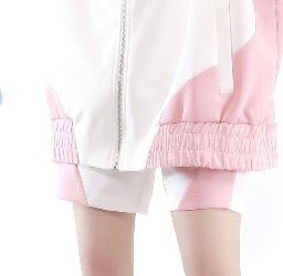 天使界隈 サブカル天使 月と星が煌めくサイバー風 半袖ジャージセットアップ 水色界隈 - grimoire