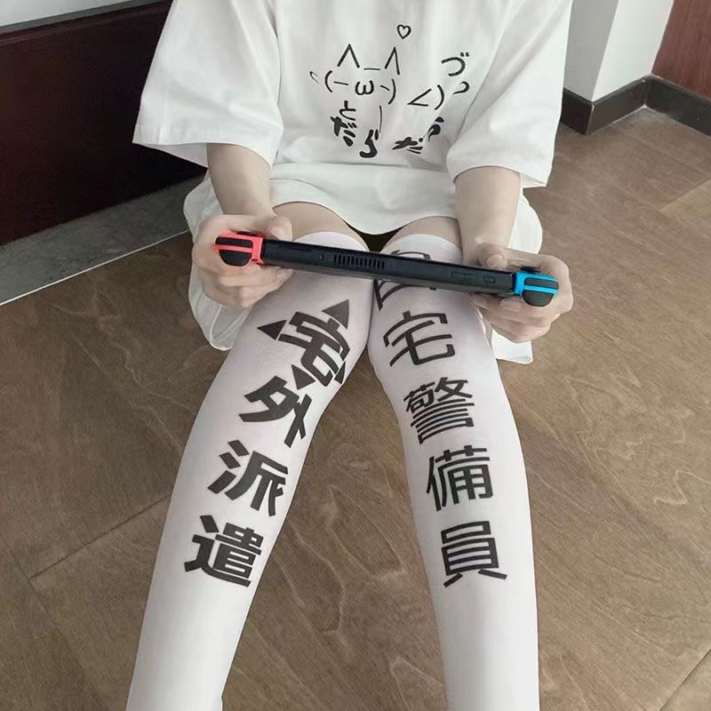 天使界隈 水色界隈 薄手のニーハイソックス - grimoire