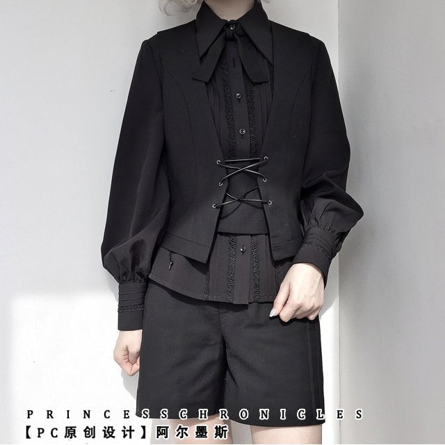 ★即納★ 中世貴族の皇子系クラシカルブラウス ボウタイ付き - grimoire