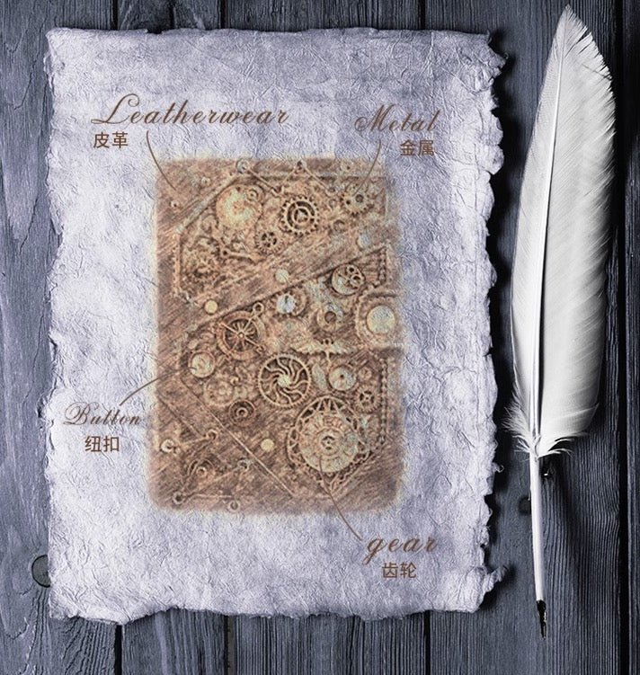 スチームパンクダイアリー ビクトリア朝時代の職人技復刻風 - grimoire