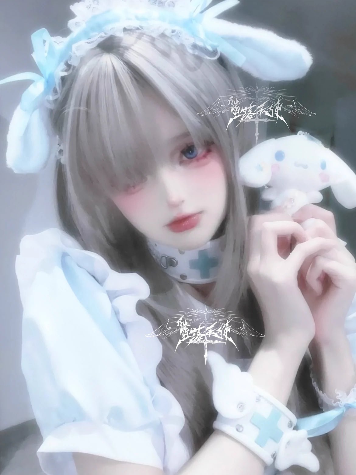 天使界隈 天使の羽と十字架ブレスレット - grimoire