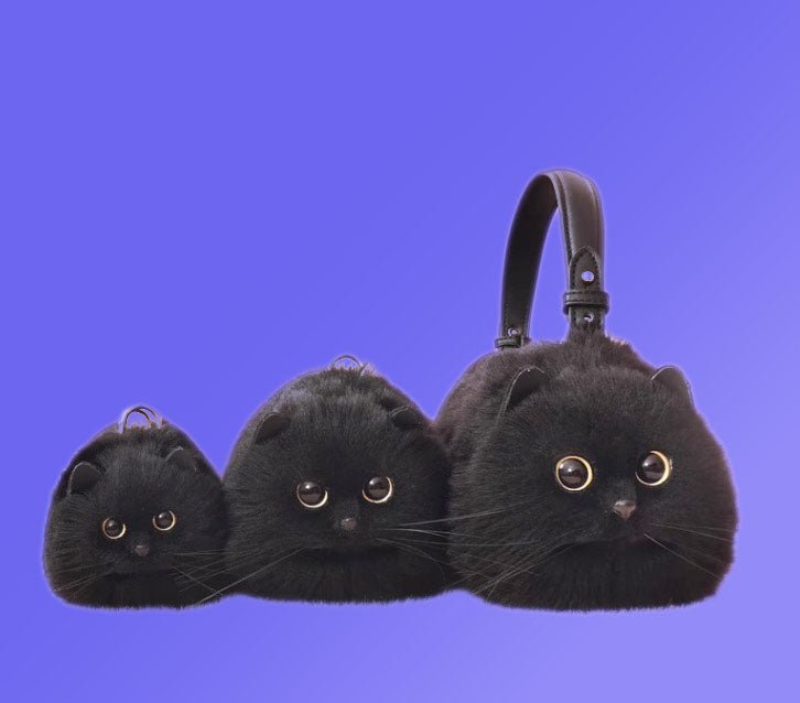 黒猫バッグ 魔女の使い魔 魔女会のお供に - grimoire
