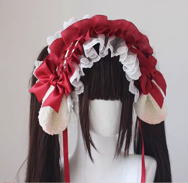 うさみみ ひつじみみのレースヘッドドレス 異世界風 - grimoire