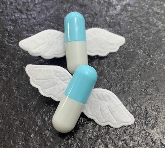 天使界隈 水色界隈 天使の羽のカプセルヘアクリップ - grimoire