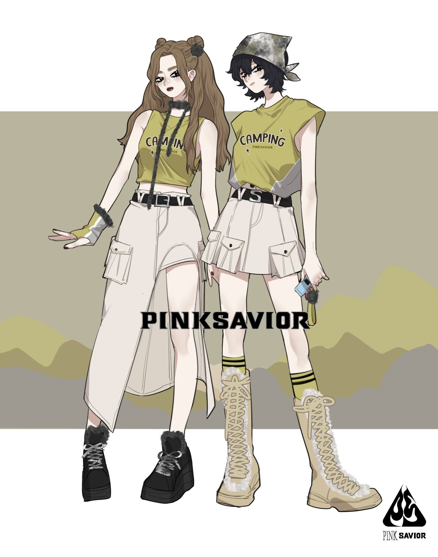 海外ガール カーゴスカートセット - grimoire
