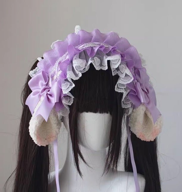 うさみみ ひつじみみのレースヘッドドレス 異世界風 - grimoire