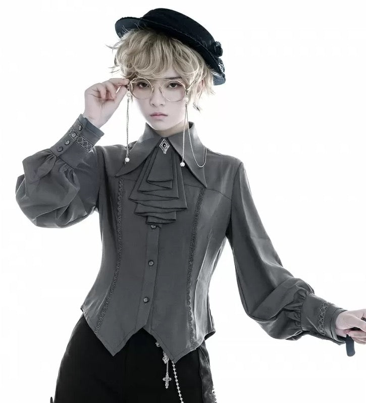 皇子系 真紅のイレギュラーロングベスト 少年装 - grimoire