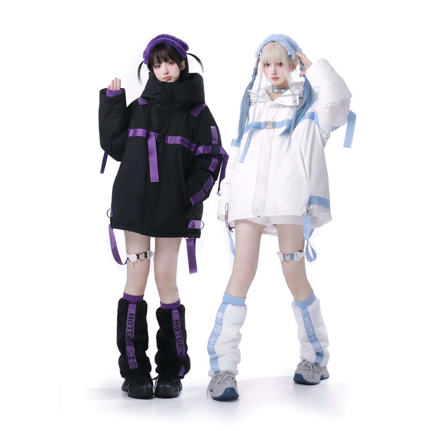 天使界隈 防寒ジャケット サイバー系セットアップ もこもこ - grimoire