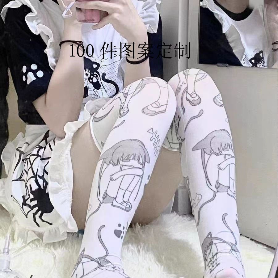 天使界隈 水色界隈 薄手のニーハイソックス - grimoire