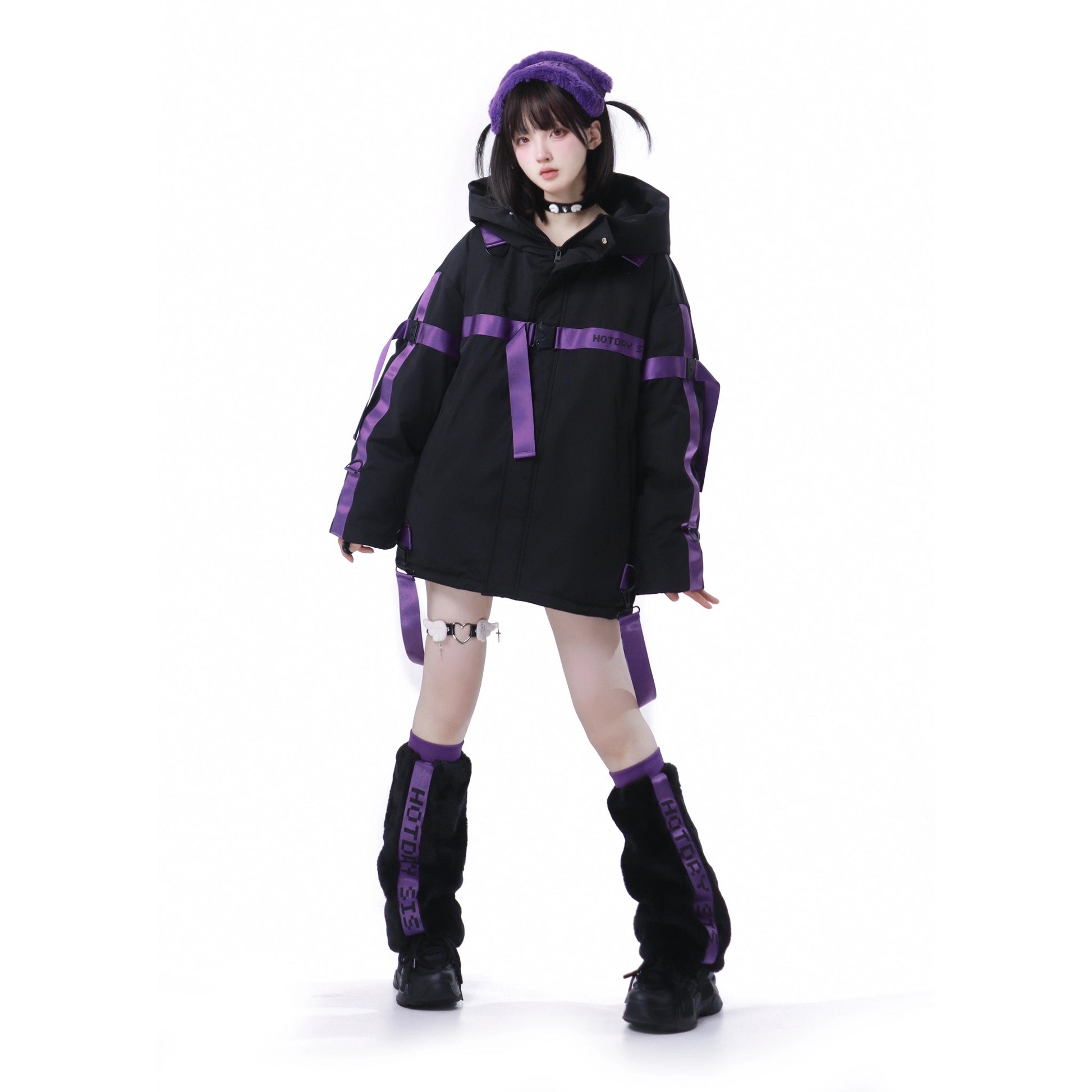 天使界隈 防寒ジャケット サイバー系セットアップ もこもこ - grimoire