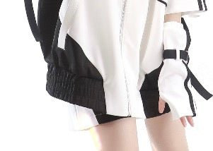 天使界隈 サブカル天使 月と星が煌めくサイバー風 半袖ジャージセットアップ 水色界隈 - grimoire