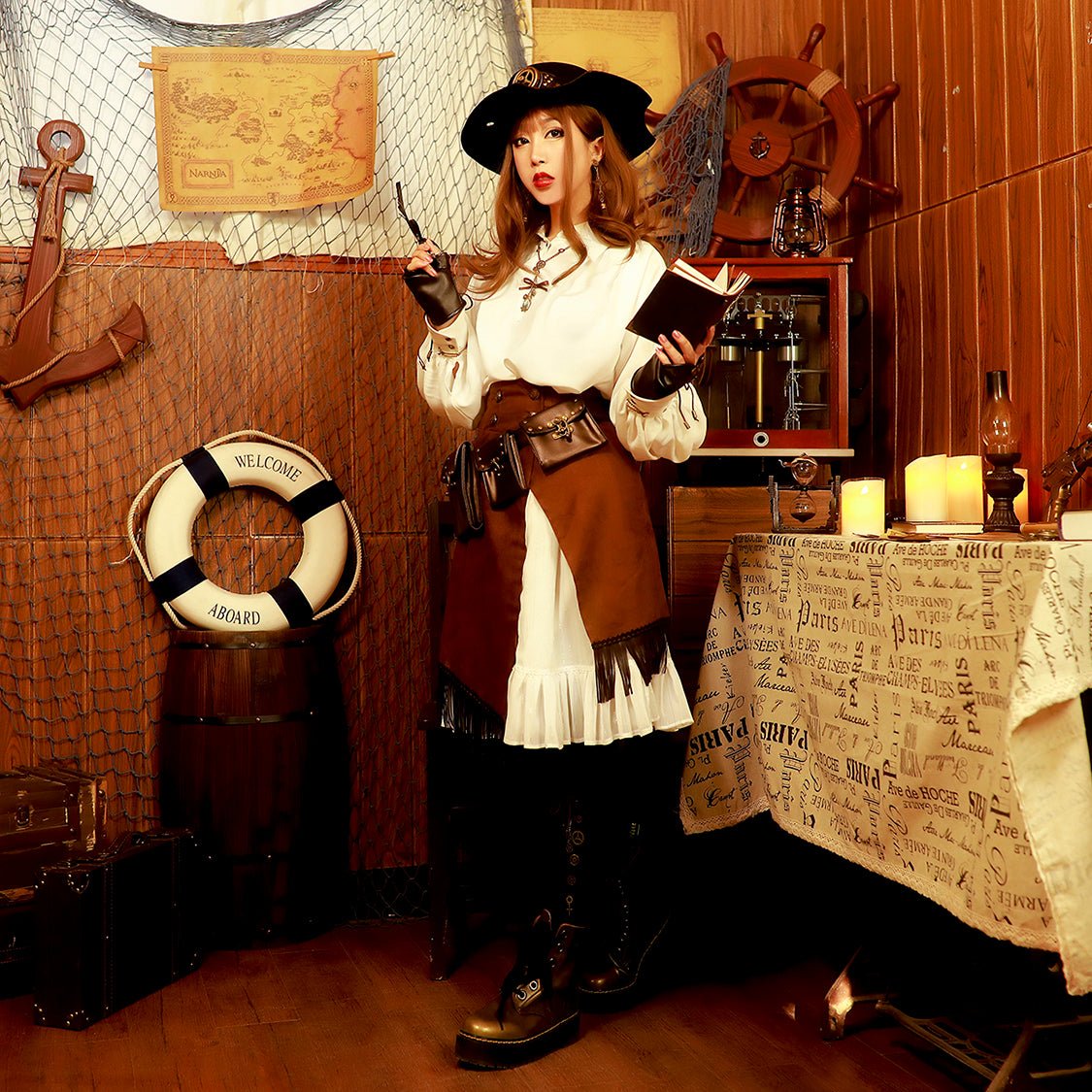 steampunk スチームパンク ブラウス 海賊風 メンズあり - grimoire