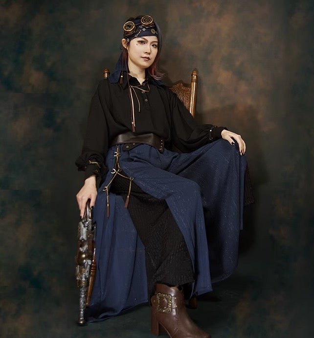 steampunk スチームパンク ブラウス 海賊風 メンズあり - grimoire