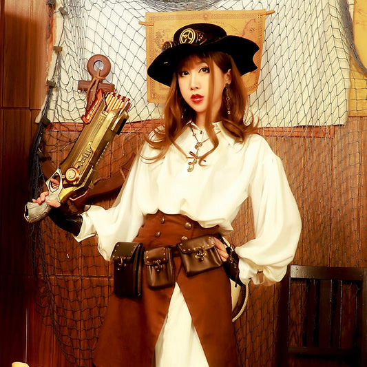 steampunk スチームパンク ブラウス 海賊風 メンズあり - grimoire