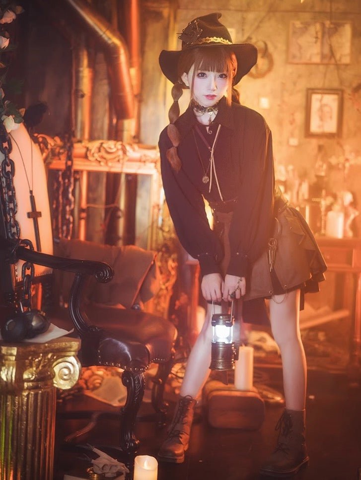 steampunk スチームパンク ブラウス 海賊風 メンズあり - grimoire