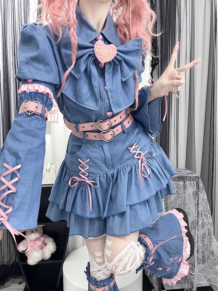 デニムキュートなカウガール SweetハートY2Kセット - grimoire