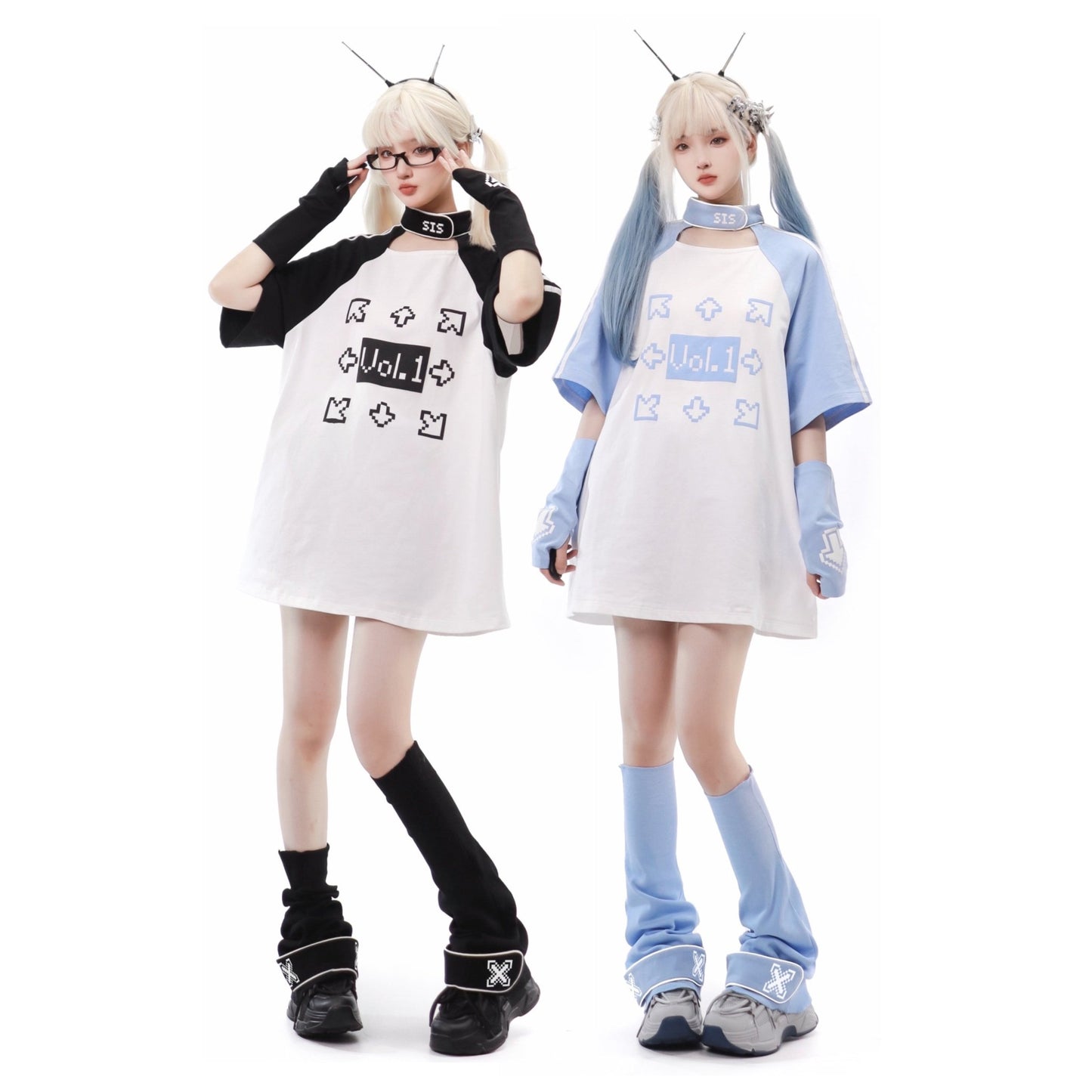 天使界隈 水色界隈 半袖Tシャツ マインシリーズ量産型 - grimoire